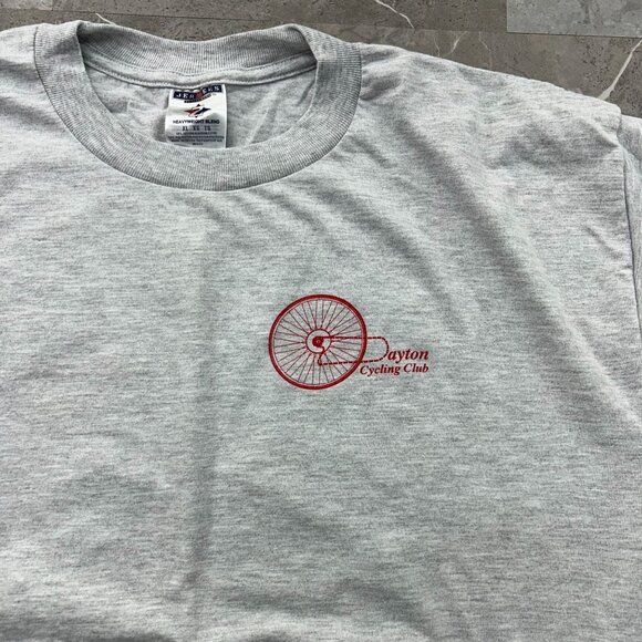 90S VINTAGE DAYTON CYCLING CLUB GRAPHIC TEE MENS XL SHORT SLEEVE BICYCLISTS RICK - Picture 4 of 9